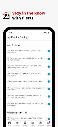 Yelp for Business screenshot