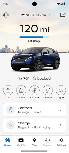 MyNISSAN® screenshot