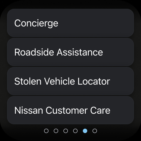 MyNISSAN® screenshot