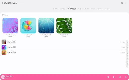 Samsung Music screenshot