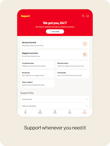 My Verizon screenshot