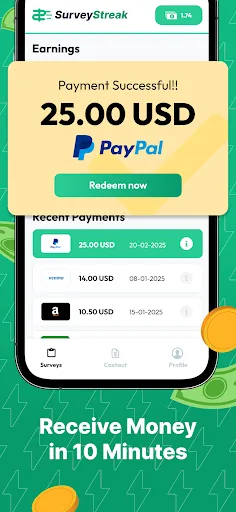 SurveyStreak - Earn Money screenshot