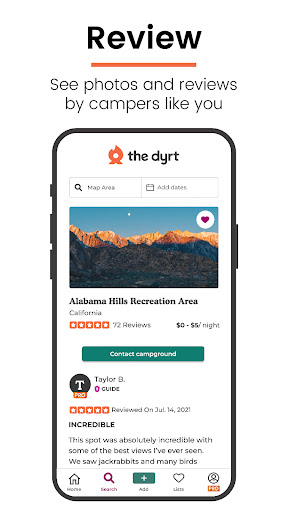 The Dyrt: RV & Free Camping screenshot