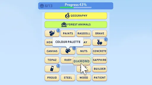 Word Bridges Logic Connections screenshot
