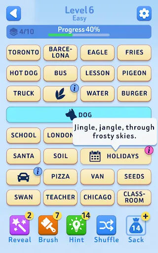 Word Bridges Logic Connections screenshot