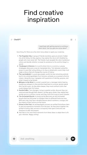 ChatGPT screenshot