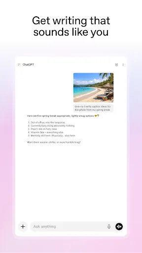 ChatGPT screenshot