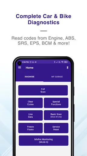 OBD Scanner ELM327: GaragePro screenshot