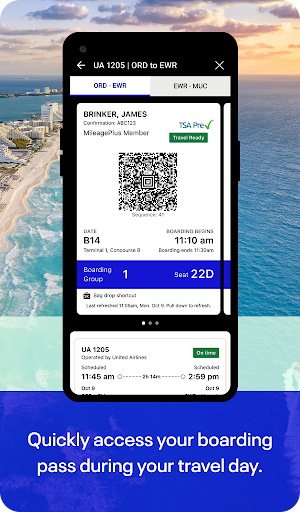 United Airlines screenshot
