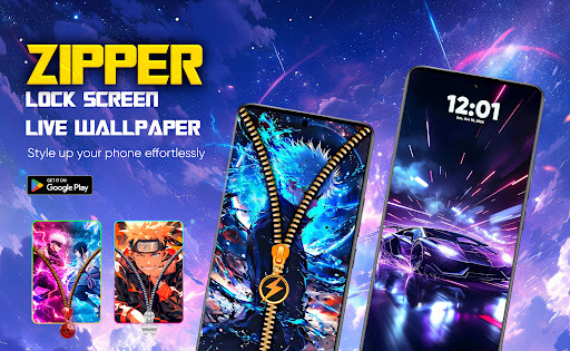 Zipper Lock Screen & Wallpaper screenshot