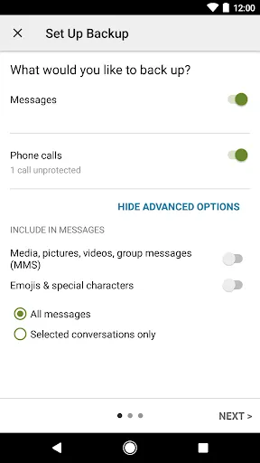 SMS Backup & Restore screenshot