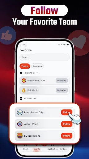 Live Football Score & Match screenshot