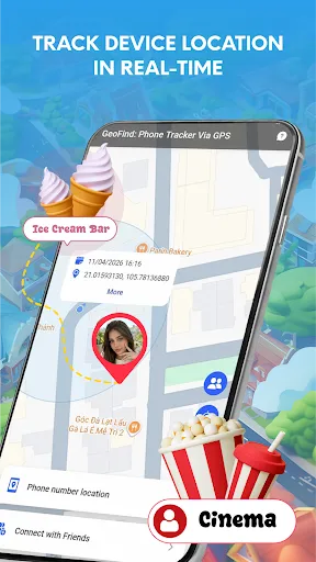GeoFind: Phone Tracker Via GPS screenshot