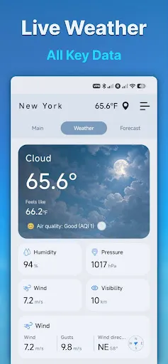Indoor thermometer screenshot