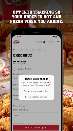 Raising Cane's Chicken Fingers screenshot