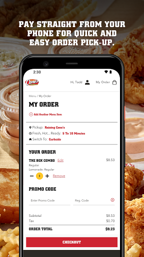 Raising Cane's Chicken Fingers screenshot