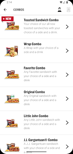 Jimmy John's Sandwiches screenshot