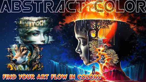 Abstract Surreal Coloring Game screenshot
