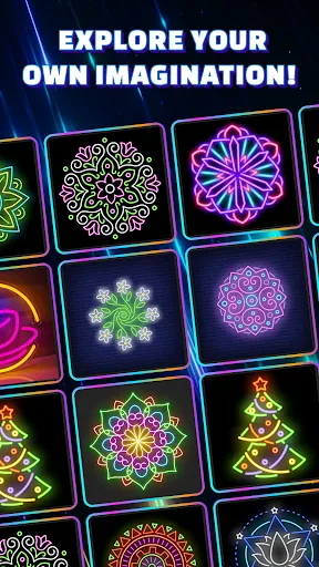Glow Art Drawing - Doodle App screenshot