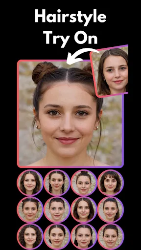 Hairstyle Try-On AI screenshot