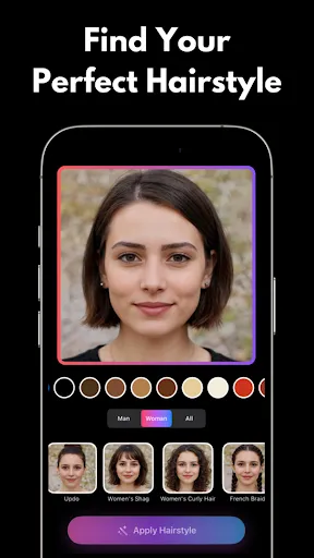 Hairstyle Try-On AI screenshot