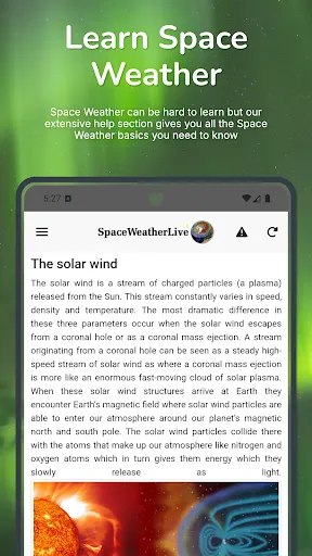 SpaceWeatherLive screenshot