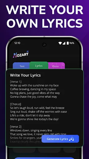 AI Song Generator - Mozart AI screenshot