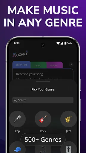 AI Song Generator - Mozart AI screenshot
