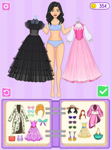 Sticker Doll DIY Dressup Diary screenshot