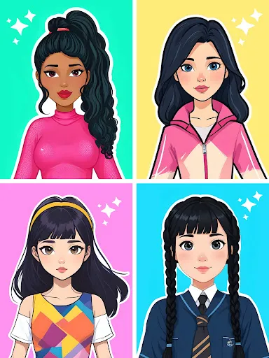 Sticker Doll DIY Dressup Diary screenshot