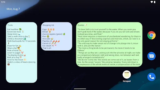 Notepad - simple notes screenshot