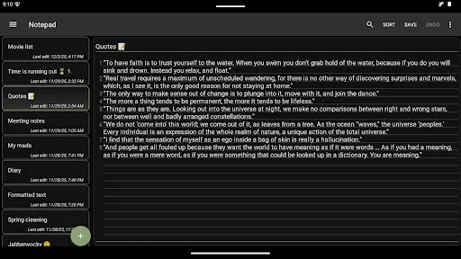Notepad - simple notes screenshot
