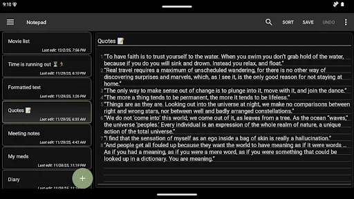 Notepad - simple notes screenshot