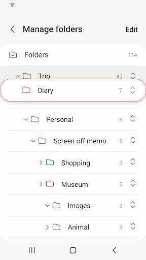 Samsung Notes screenshot