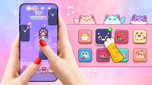 Cat Tiles: Cute Piano Game screenshot