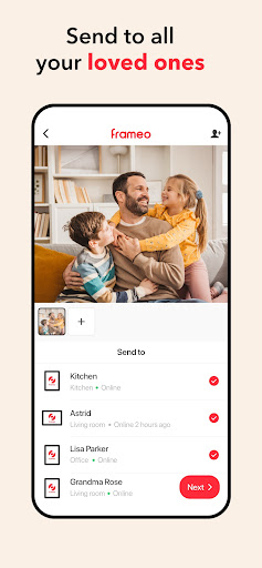 Frameo: Share to photo frames screenshot