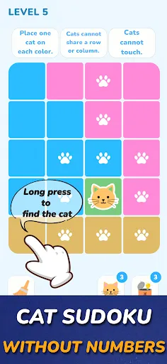 Meowdoku: Cat Sudoku Puzzle screenshot