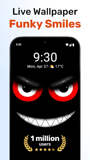 Funky Smiles Live Wallpaper screenshot