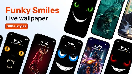 Funky Smiles Live Wallpaper screenshot