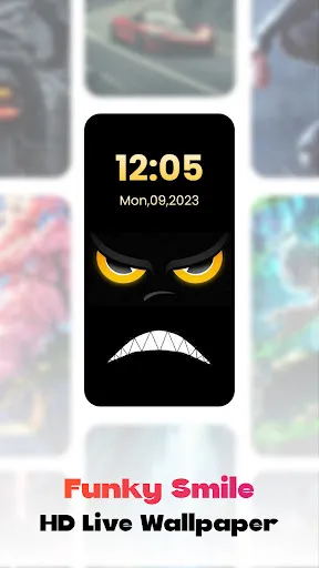 Funky Smiles Live Wallpaper screenshot