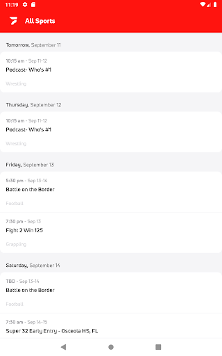 FloSports: Watch Live Sports screenshot