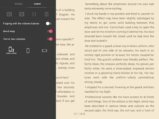 eBoox: ePub PDF e-book Reader screenshot