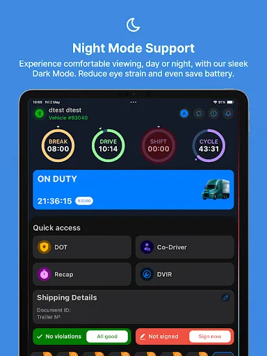 Safe Lane ELD screenshot