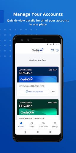 Credit One Bank Mobile screenshot