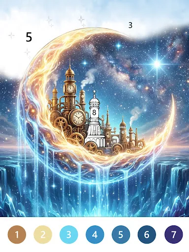 Whimsy Color By Number Game screenshot
