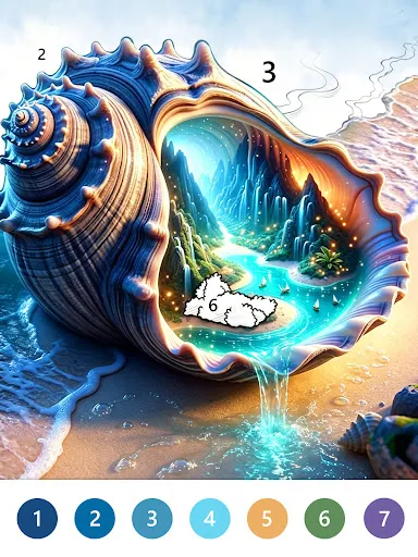 Whimsy Color By Number Game screenshot