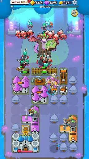 Fortress Merge: Puzzle Defense screenshot