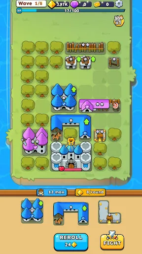 Fortress Merge: Puzzle Defense screenshot