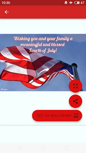 Happy 4th of July Greetings screenshot