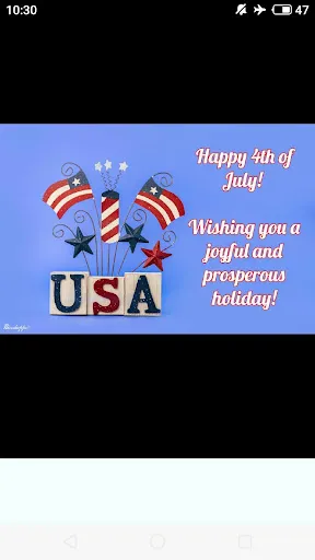 Happy 4th of July Greetings screenshot